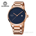 OCHSTIN 2025 Top Luxury Watch Automatic Mechanical Wristwatch Men Reloj Hombre Fashion Rose Gold Full Stainless Steel Watches